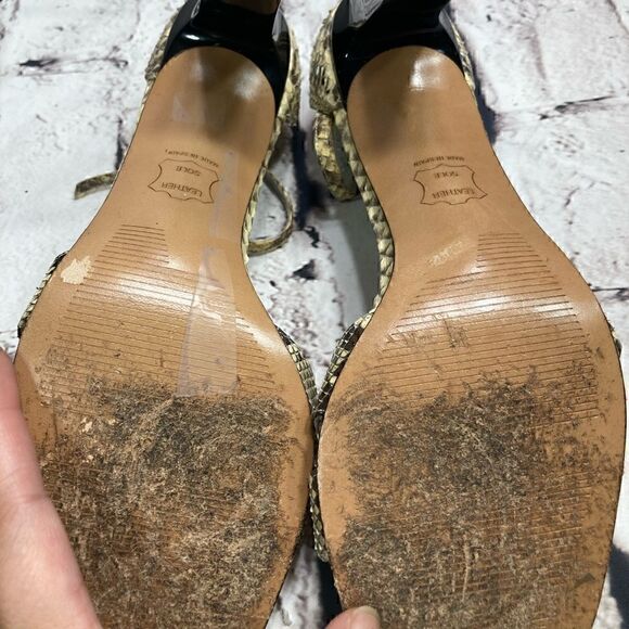 8 STUART WEITZMAN so sexy Python skin Sandals GUC - Picture 11 of 15